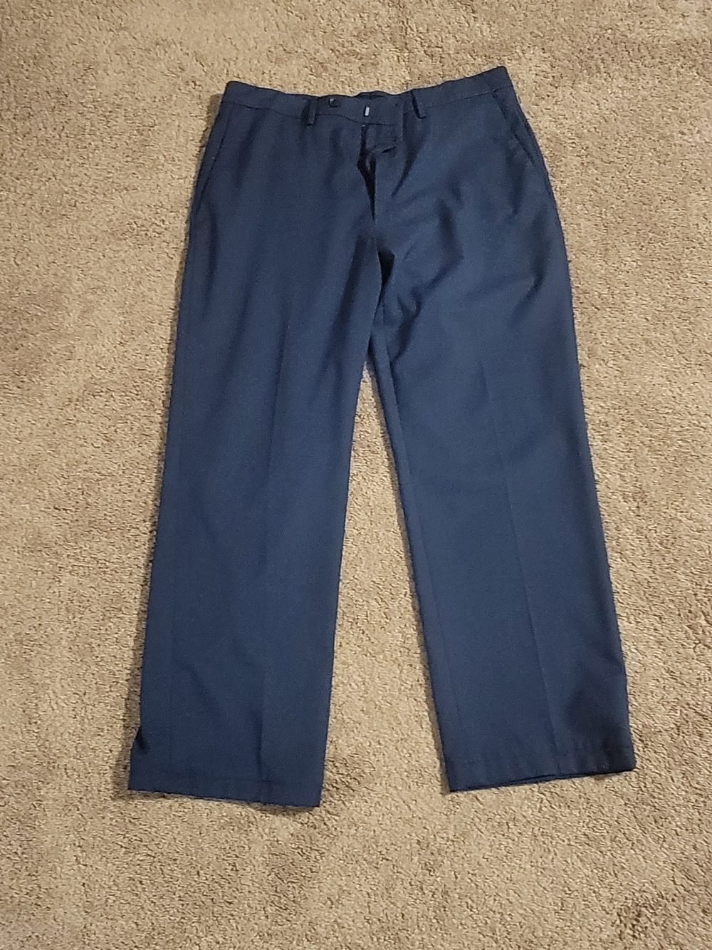 Haggar Men's Navy Dress Pants - Classic Straight Leg
